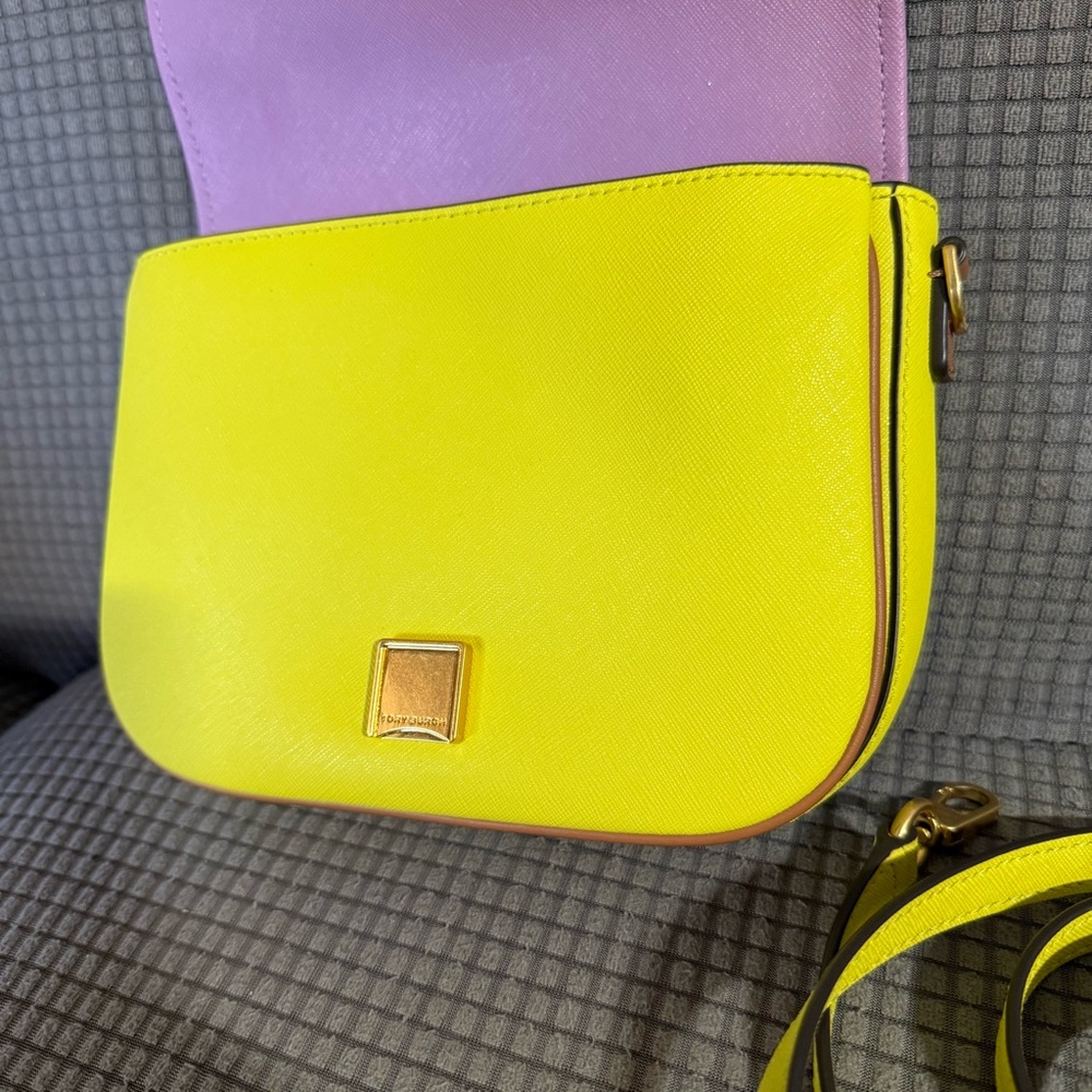 Tory Burch Emerson Color Block Crossbody Satchel Adjustable Shoulder Bag - Picture 13 of 13